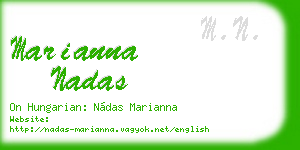 marianna nadas business card
