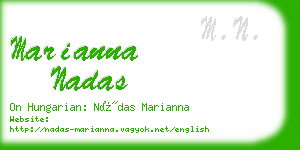 marianna nadas business card